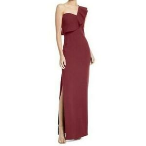 LIKELY one shoulder long formal dress (size 8), bu